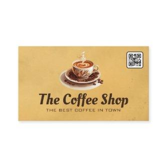 Fresh Brewed Coffee Cup and Saucer