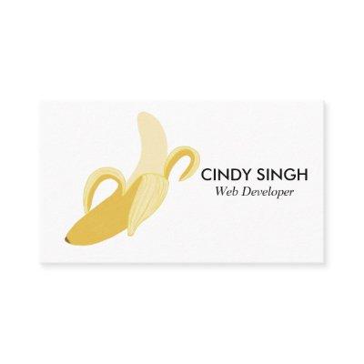 FRESH FRUITS: banana illustrated