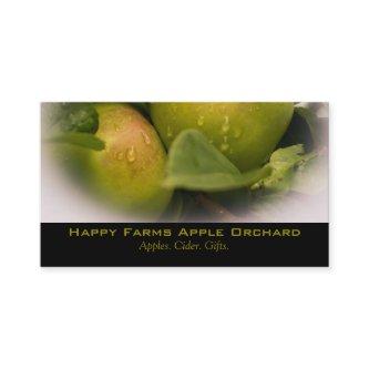 Fresh Green Apples with a Misty Border