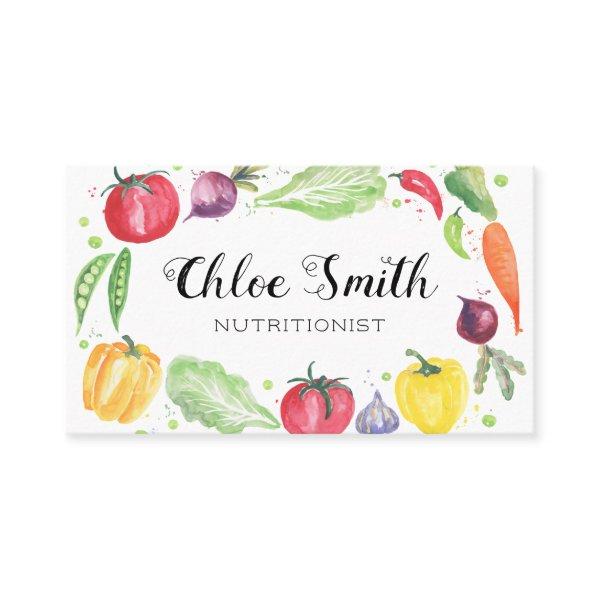 Fresh Watercolor Vegetables