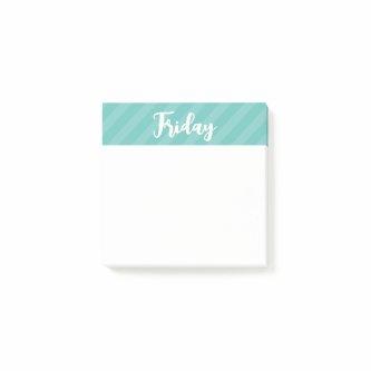 Friday - Days of the Week - Post It Notes