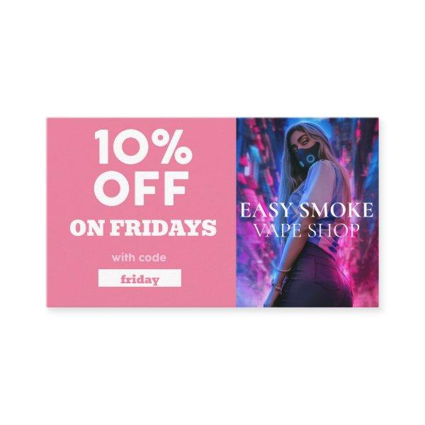 Friday Discount Code Special Vape Shop