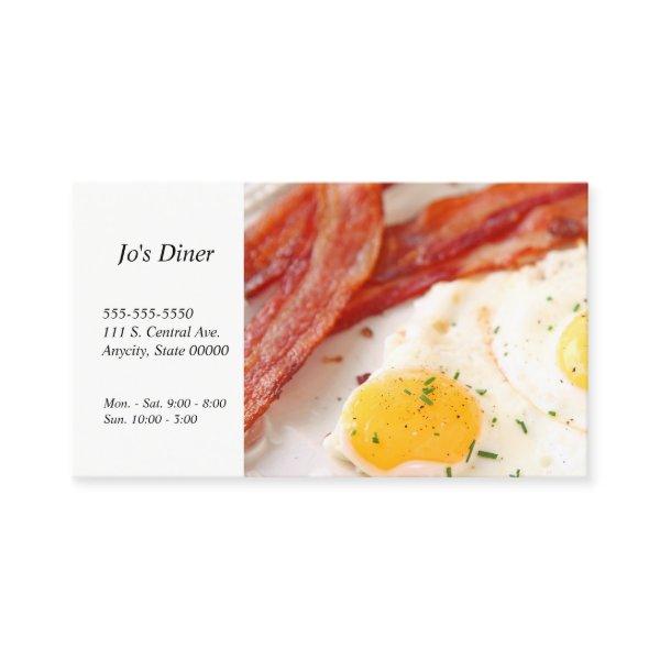 Fried eggs and bacon