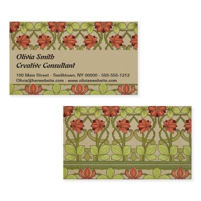 Frieze Border Art Nouveau Floral