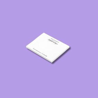 From the Desk of Black and White Script Your Name Post-it Notes