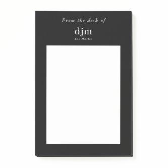 From The Desk Of Minimalist Simple Business Post-it Notes