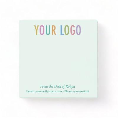 From the Desk Of Post-it® Notes with Logo Green