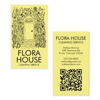 FRONT DOOR House Cleaning Yardwork Garden QR Code