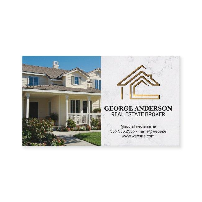 Front Yard Home | Gold Metal Real Estate Logo