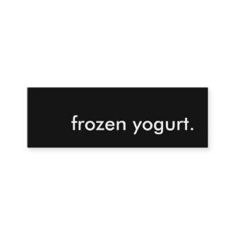 frozen yogurt. mini