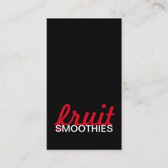 fruit smoothies punch card