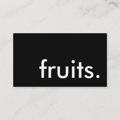 fruits.