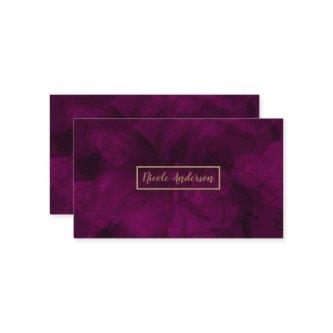 Fuchsia Gold Watercolor Floral Glam Elegant Modern