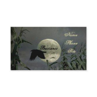 Full Moon With Crow