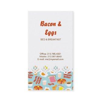 Fun Breakfast Food Illustrations Pattern