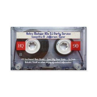 Fun Cassette Tape Musician Disc Jockey Retro 80s
