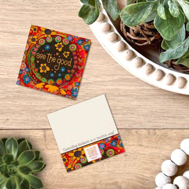 Fun Colorful See The Good Inspiring Kindness Cards