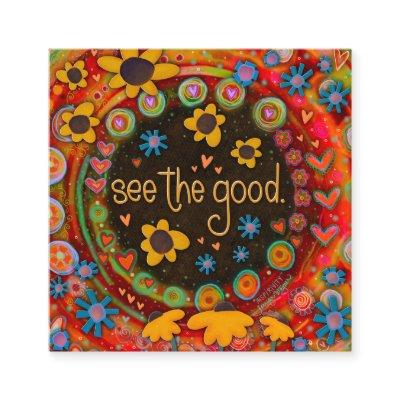 Fun Colorful See The Good Inspiring Kindness Cards