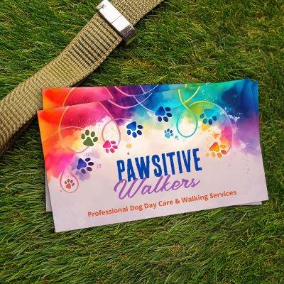 Fun Colorful Watercolor Paw Prints