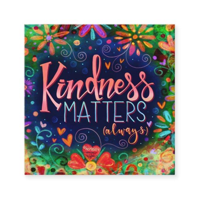 Fun Floral Heart Inspirational Kindness cards