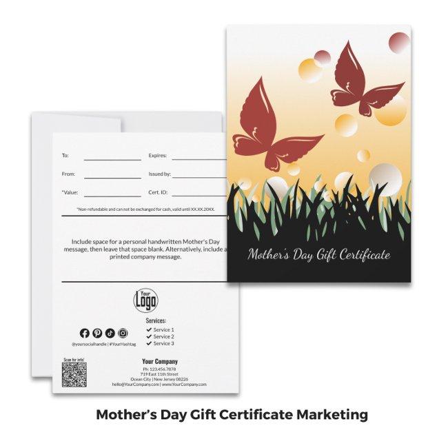 Fun Happy Mother's Day Business Gift Certificate