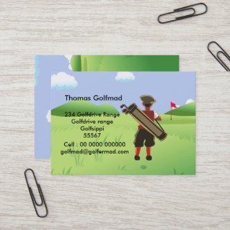 Fun Personalized Golfer on golf course