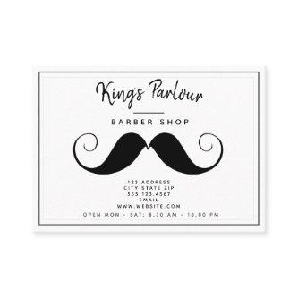 Fun Retro Moustache  - Minimal Barber Shop