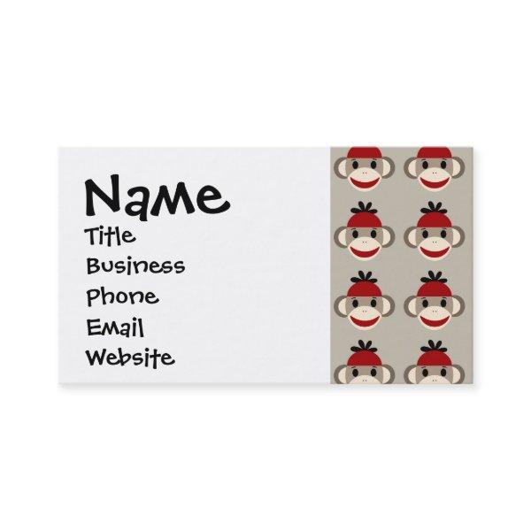 Fun Smiling Red Sock Monkey Happy Patterns