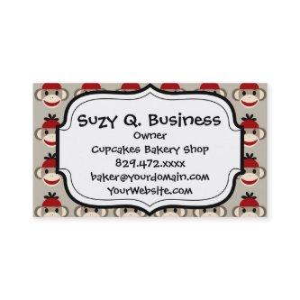 Fun Smiling Red Sock Monkey Happy Patterns