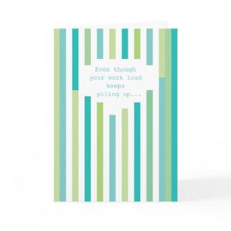 Fun Stripes Administrative Professionals Day Card