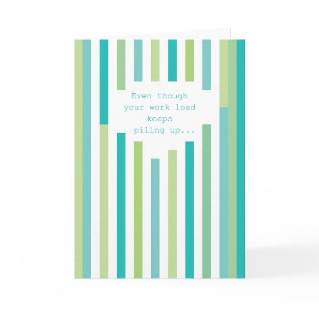 Fun Stripes Administrative Professionals Day Card