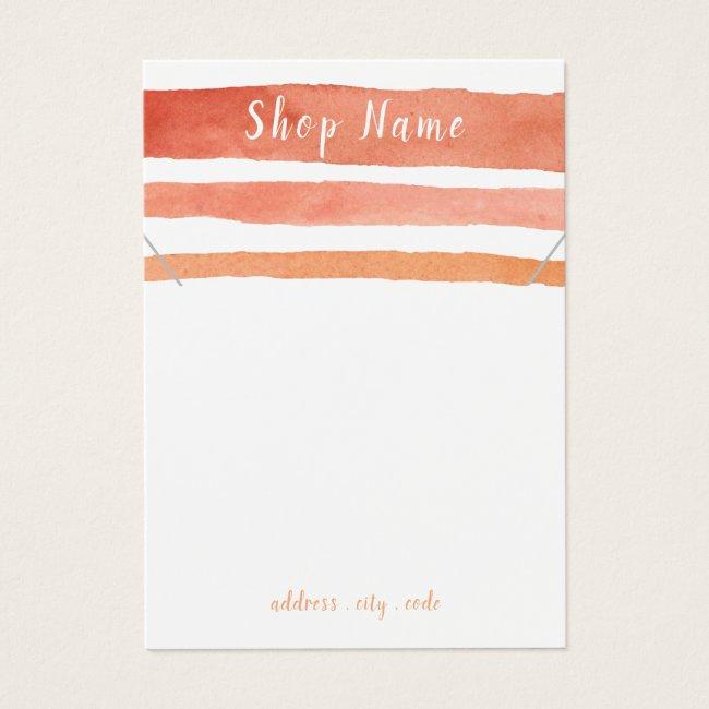 Fun stripes necklace or bracelet display card