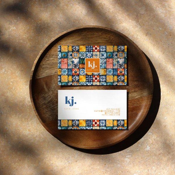 Fun Stylish Summer Patchwork Monogram