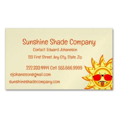 Fun Too Hot Sunshine Shade Blind   Magnet