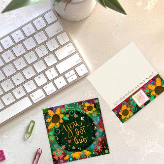Fun You Got This Floral Inspirivity Kindness cards