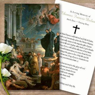 Funeral St Francis Xavier Prayer Sympathy Cards