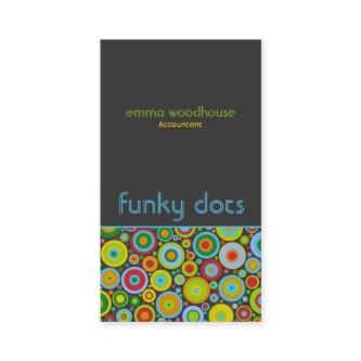 Funky Dots 'N' Stripes Vertical Dark Grey