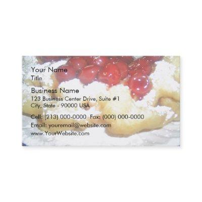 Funnel Cake with cherries