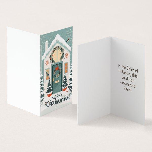 Funny 2023 Mini Christmas Card, Gag Gift Joke