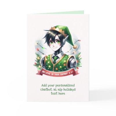 Funny Ai Chatbot Elf Greeting Card Corporate