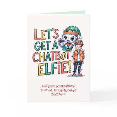Funny Ai Chatbot Elf Greeting Card Corporate