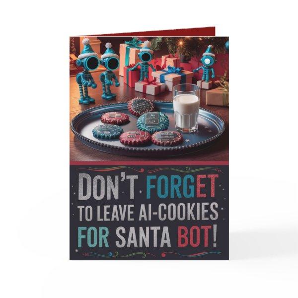 Funny Ai Chatbot Santa Greeting Card Corporate