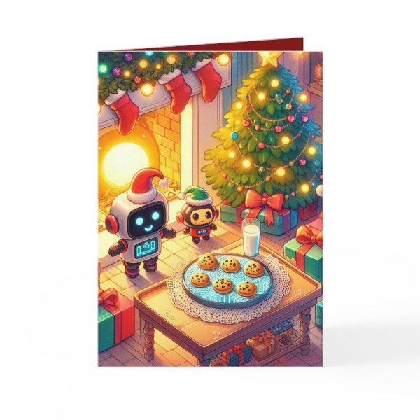 Funny Ai Chatbot Santa Greeting Card Corporate
