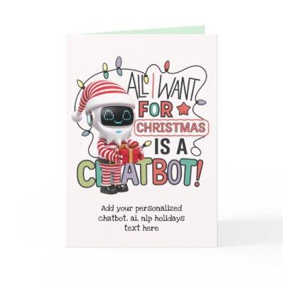 Funny Ai Christmas Chatbot Gift Corporate Business Holiday Card