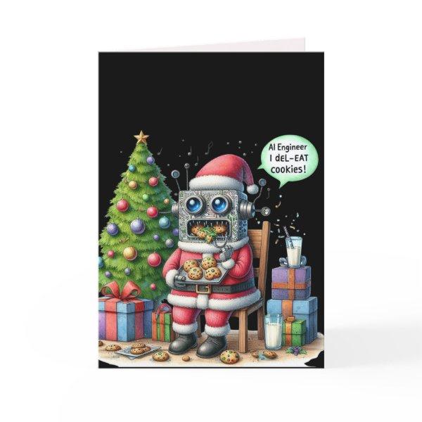 Funny Ai Engineer Christmas Chatbot Gift Corporate Holiday Card