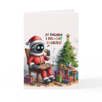 Funny Ai Engineer Christmas Chatbot Gift Corporate Holiday Card