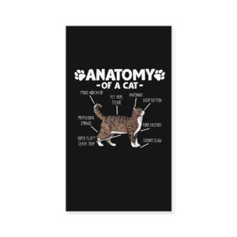 Funny Anatomy of a Cat Cute Kitty Lover Pet Owner