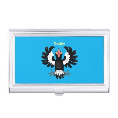 Funny Australian magpie cartoon illustration   Case