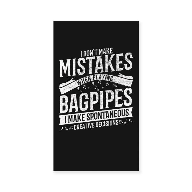 Funny Bagpipe Musician Music Loud Bagpiper