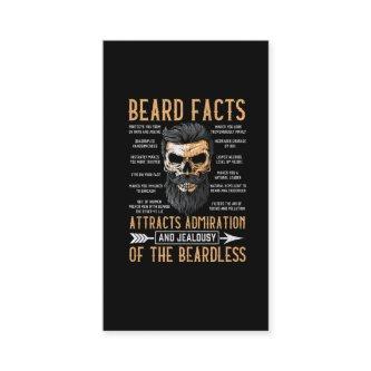 Funny Beard Facts Bearded Man Mustache Humor